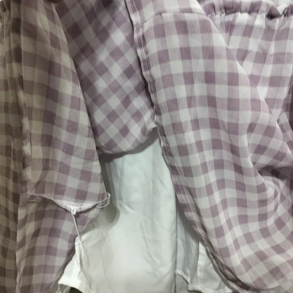 (1643)Isabel Maternity Purple Gingham Spring Maxi Dress Size XS - Picture 3 of 8